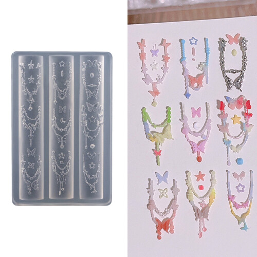 Silicone Nail Embellishment Mold Bowknot 1pc 1