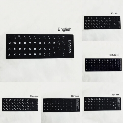 Keyboard Sticker Frosted Universal Multi-language 1pc 2