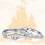 Princess and Knight Matching Ring Set S925 Sterling Silver 5