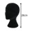 Black Head Model Lightweight Foam Wig Display Stand 4