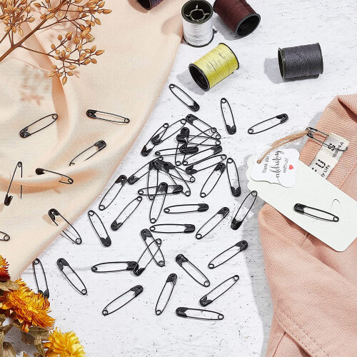 Black Safety Pins 1 inch 100 pcs 1