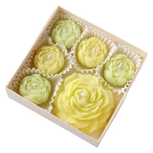 Peony Scented Soy Wax Candles 6 Pack 1