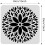 Flower Mandala Reusable Stencil 12x12 Inch 2