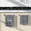 Stainless Steel Over-Door Towel Rack Single Pole 4