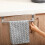Stainless Steel Over-Door Towel Rack Single Pole 5