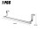Stainless Steel Over-Door Towel Rack Single Pole 8
