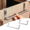 Stainless Steel Over-Door Towel Rack Single Pole 7