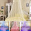 Lace Insect Bed Canopy Net Round Dome Mosquito Net Pink 2
