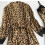 Women's Leopard Print Satin Nightgown 1 Piece 7