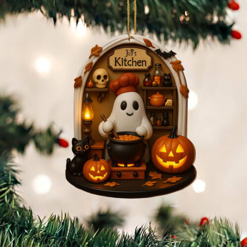 Halloween Ghost Acrylic Hanging Decoration Set 2