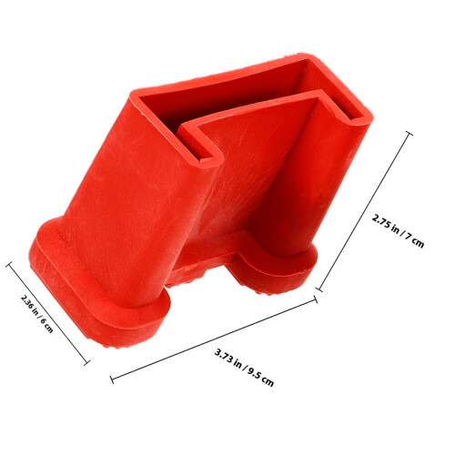 Ladder Foot Mats Red Non-Skid 4 Pcs 1