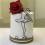 Acrylic 3D Abstract Line Cake Topper for Wedding and 5