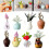 Cute Ceramic Vase Fridge Magnets 8pcs 4