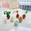 Cute Ceramic Vase Fridge Magnets 8pcs 8