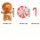 Christmas Balloon Set Foil Gingerbread Candy Cane 9 Pieces 2