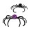 Halloween Hair Clips Pumpkin Spider Design 6 pcs 4
