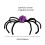 Halloween Hair Clips Pumpkin Spider Design 6 pcs 6