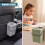 GEEZY GEEZY Hanging Kitchen Waste Bin 3L Over Door Compost Caddy Food Waste Trash Can Pot 10