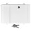 White Lockable Wall Mount Mailbox Outdoor Plastic Metal 5