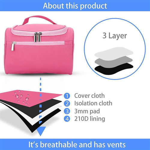 Cosmetic Bag Portable Polyester 1pc 1