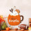Wooden Pumpkin Fall Decor Sign Orange 5