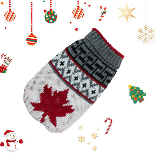 Christmas Cat and Dog Sweater White Size 10 2