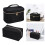 Travel Makeup Bag Black Square Cosmetic Organizer 2