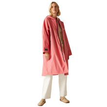 (XS/S, Peach Pink/Biscot) Regatta Outdoor Active Unisex Waterproof Zip Beach Surfing Changing Robe