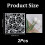 Rose Stencil Set Reusable Plastic 2 pcs 6x6 inch 2