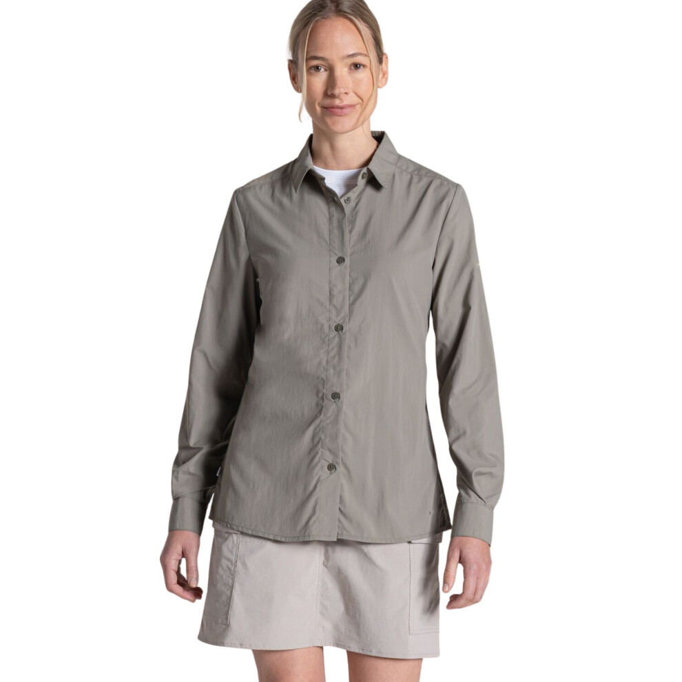 Craghoppers (16, Vert) Womens Nosilife Alma Long Sleeve Shirt