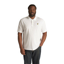 (4XL, White) Lyle & Scott Mens Big & Tall Cotton Short Sleeve Polo Shirt