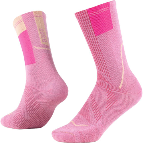 Buff (L, Pink) Buff Coolnet Trail Running Crew Socks