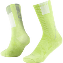(S, Lime) Buff Coolnet Trail Running Crew Socks