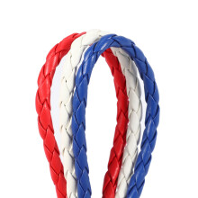Jewelry Bracelet, France French Flag Bracelet, Alloy, White Red- (Width 14 Mm, Length 20 Cm)