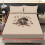 Queen Cooling Bed Sheet Set Dachshund Coffee Beans Print 2