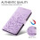 Purple Leather Flip Case for Galaxy S25 Edge 5G with RFID 3
