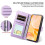 Purple Leather Flip Case for Galaxy S25 Edge 5G with RFID 4