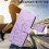 Purple Leather Flip Case for Galaxy S25 Edge 5G with RFID 6