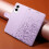 Purple Leather Flip Case for Galaxy S25 Edge 5G with RFID 8