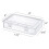 12-Pack Clear Plastic Storage Containers, 8 x 5 x 1.75 Inch Empty Hinged Box, Stackable Organizer 4