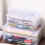 12-Pack Clear Plastic Storage Containers, 8 x 5 x 1.75 Inch Empty Hinged Box, Stackable Organizer 8