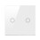 2-Gang 1-Way Touch Switch AC100-240V LED Backlight Tempered 2