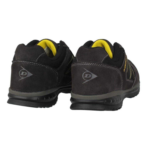 Dunlop (13 UK, Charcoal/Yellow) Dunlop Mens Austin Leather Steel Toe Cap Safety Boots 1