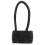 Black Acrylic Hair Band Elastic Ponytail Holder 2 Pack 2