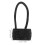 Black Acrylic Hair Band Elastic Ponytail Holder 2 Pack 4
