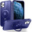 Purple Translucent iPhone 12/12 Pro Case with Magnetic Ring 8