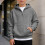 Boys Quarter Zip Knit Hoodie Soft Fleece Pullover 2
