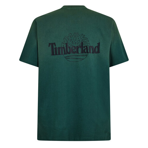 Timberland (M, Green) Timberland Mens Back Print Oversized T-Shirt 1