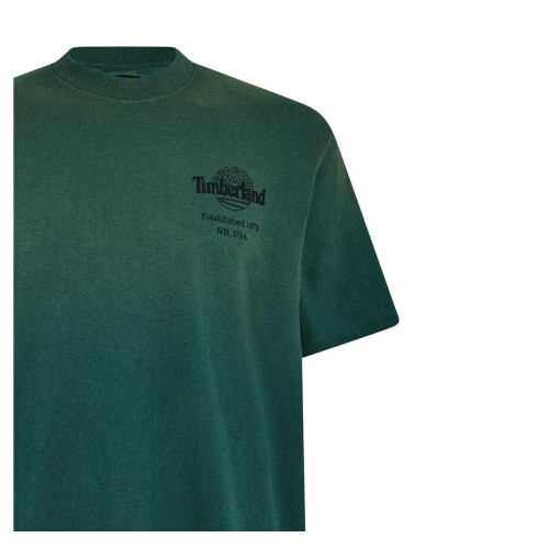 Timberland (M, Green) Timberland Mens Back Print Oversized T-Shirt 2