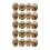 Mini Skull Figurine Resin Skeleton Head 20 Pcs 2